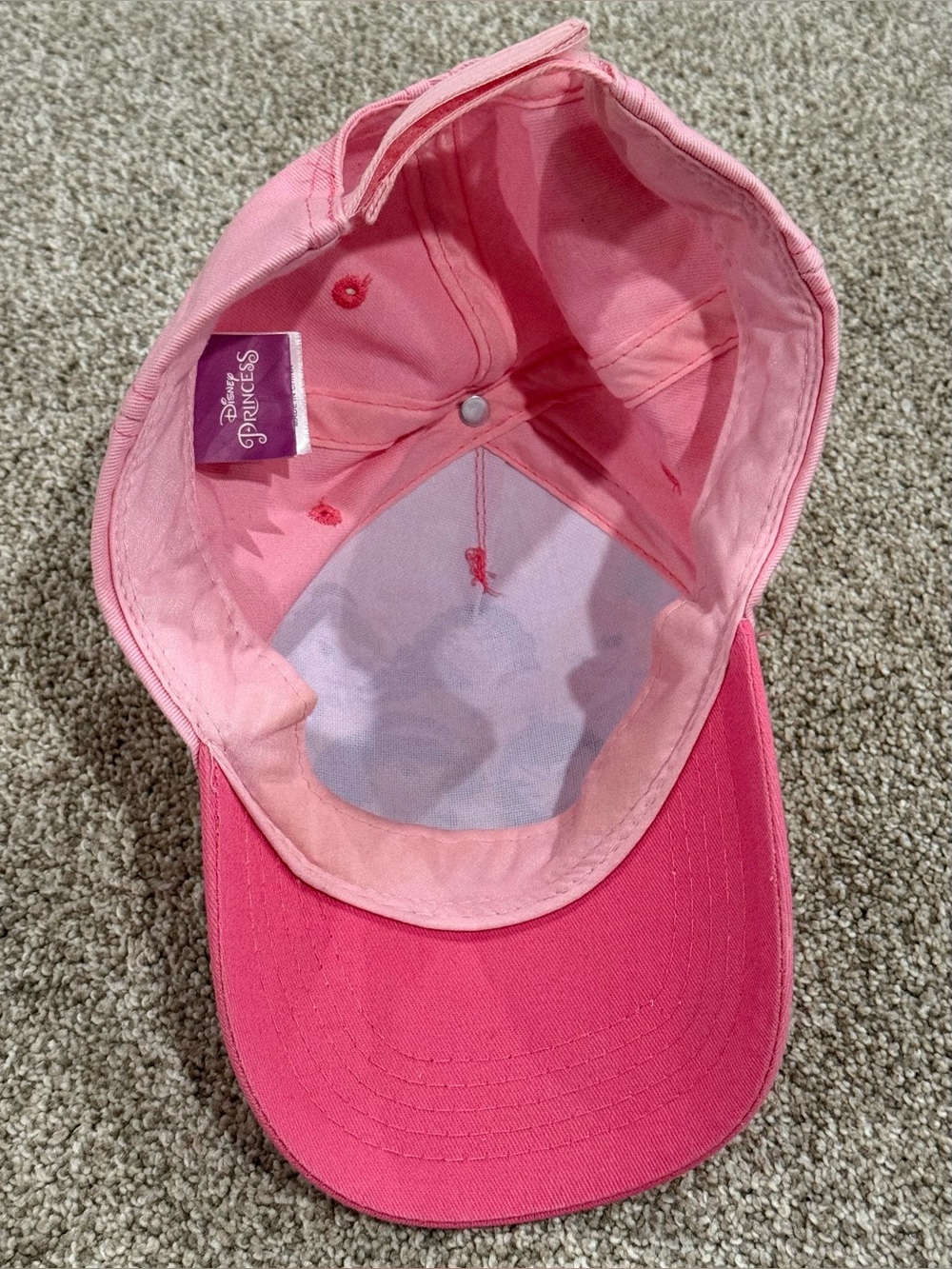 Pink Disney Princess Girls' Baseball Cap - Picture 3 of 3